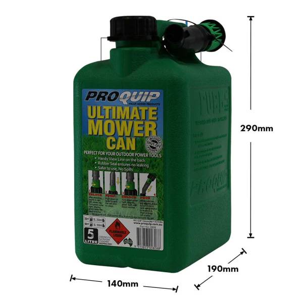 5L Ultimate Mower Can With Shut-Off Pourer