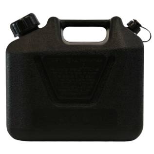 5L Black Plastic Can for Oil with Pourer Side