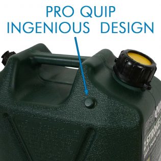 5L Dark Green Plastic Can for 2 Stroke 25:1 Fuel with Pourer_Stopper_1