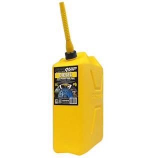 20L Plastic Fast Pour Fuel Can - Diesel Yellow