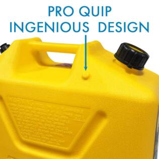 20L Plastic Fast Pour Fuel Can - Diesel Yellow