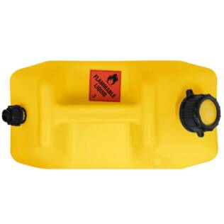 20L Plastic Fast Pour Fuel Can - Diesel Yellow