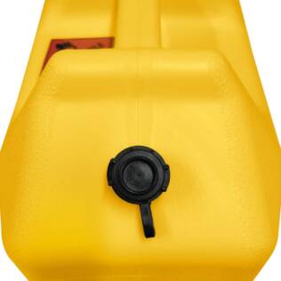 20L Plastic Fast Pour Fuel Can - Diesel Yellow