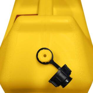 20L Plastic Fast Pour Fuel Can - Diesel Yellow