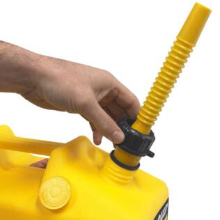 20L Plastic Fast Pour Fuel Can - Diesel Yellow