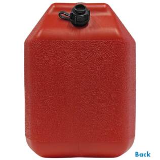 5L Plastic Fast Pour Fuel Can - Unleaded Red