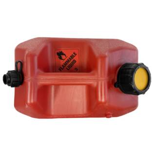 5L Plastic Fast Pour Fuel Can - Unleaded Red