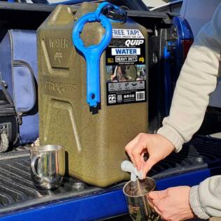 22L Wide Mouth Heavy Duty Water Jerry Can with Tap
