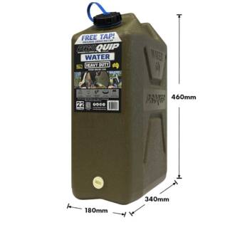 22L Wide Mouth Heavy Duty Water Jerry Can with Tap