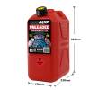 10L Plastic Fast Pour Fuel Can - Unleaded Red