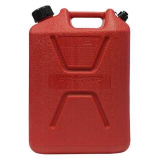 10L Plastic Fast Pour Fuel Can - Unleaded Red