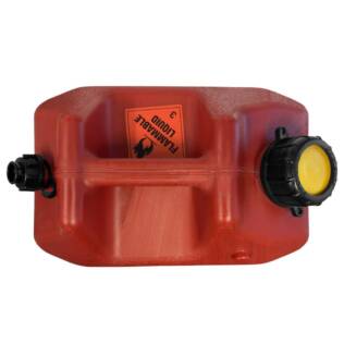 10L Plastic Fast Pour Fuel Can - Unleaded Red