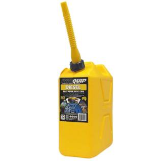 10L Plastic Fast Pour Fuel Can - Diesel Yellow