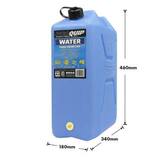 22L Light Blue Plastic Water Jerry Can with Tap