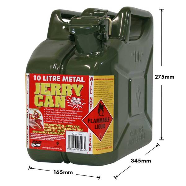 10L Army Green Metal Jerry Can