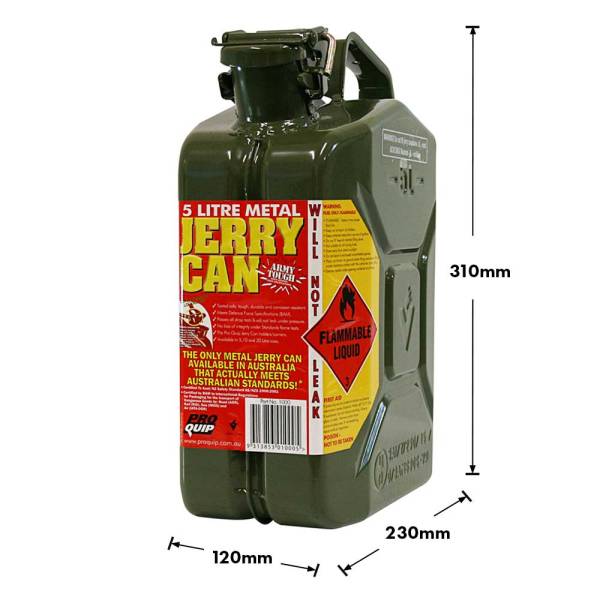 5L Army Green Metal Jerry Can