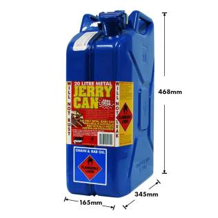 20L Jerry Can – Metal AFAC Chain & Bar Oil