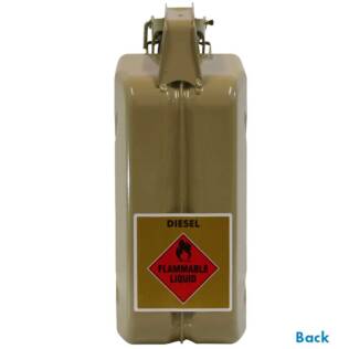 5L Diesel AFAC Metal Jerry Can Back