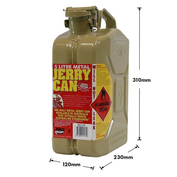 5L Jerry Can – Metal AFAC Diesel Olive Yellow