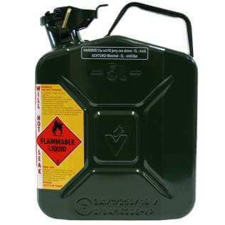 5L 2 Stroke 25:1 AFAC Metal Jerry Can Side