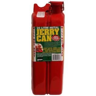 20L Jerry Can – Metal AFAC Unleaded Red