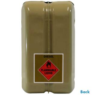 10L Diesel AFAC Metal Jerry Can Back