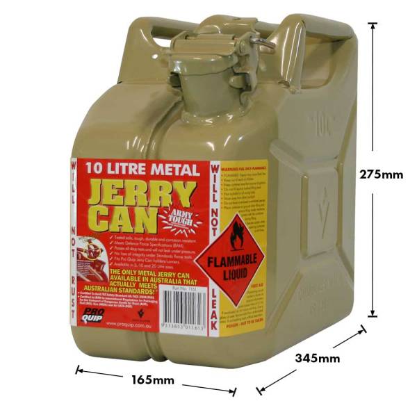 10L Jerry Can – Metal AFAC Diesel Olive Yellow