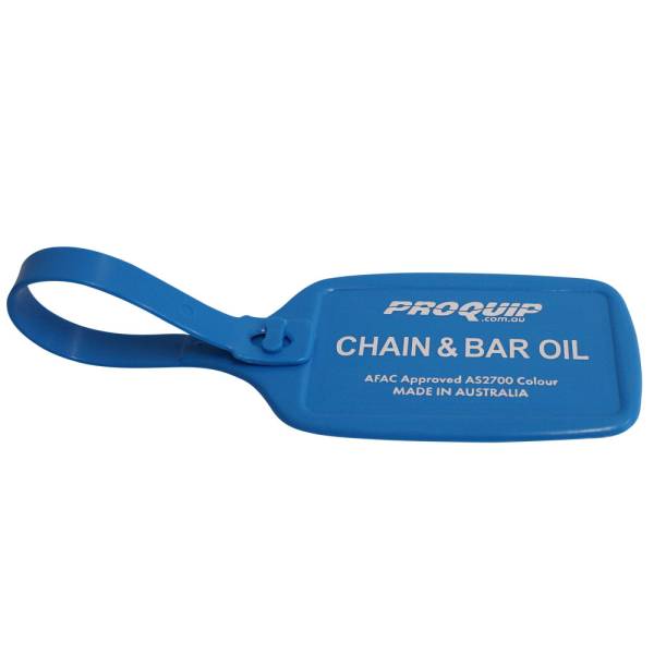 Fuel ID Tag Chain and Bar Oil Blue