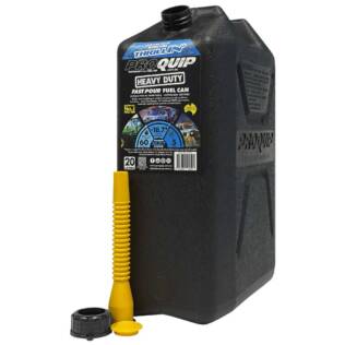20L Plastic Fast Pour Fuel Can - Heavy Duty