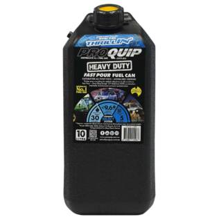 10L Plastic Fast Pour Fuel Can - Heavy Duty