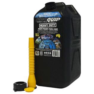 10L Plastic Fast Pour Fuel Can - Heavy Duty