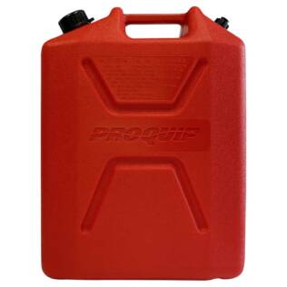 20L Plastic Fast Pour Fuel Can - Unleaded Red