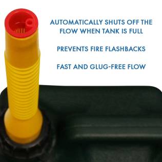 5L 2 Stroke 25:1 Plastic Safe-T-Pour Fuel Can