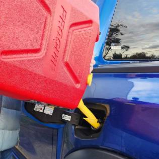 Capless Gas Tank Funnel
