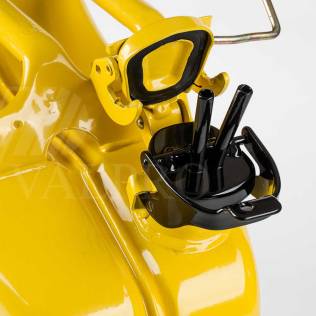Closed Cycle Transfer Adapter Lid For Metal Jerry Can - Two Pipe