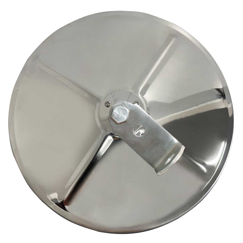 Stainless Steel 8.5 inch Round Convex Mirror - Centre Mount inc Bracket A1003