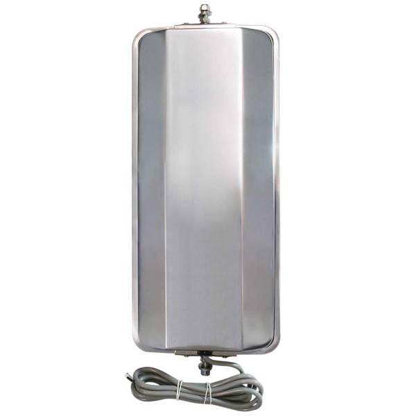 Stainless Steel 7 x 16 inch Combination Heated Mirror Head – West Coast Style A1013