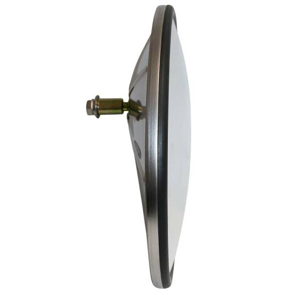 Stainless Steel 8 inch Round Convex Mirror - Offset Mount inc Bracket A1026