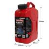 5L Jerry Can Metal Screw U Unleaded Red