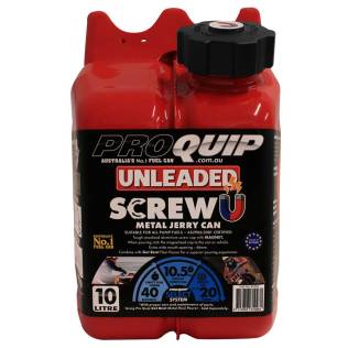 10L Jerry Can – Metal Screw U Unleaded Red
