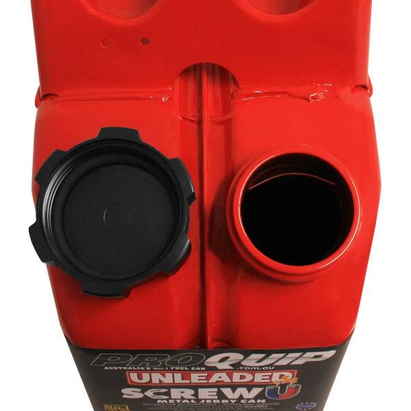 10L Jerry Can – Metal Screw U Unleaded Red