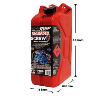 20L Jerry Can – Metal Screw U Unleaded Red