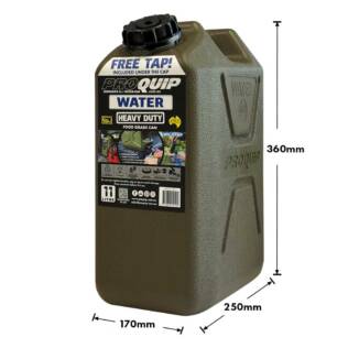 11L Wide Mouth Heavy Duty Water Jerry Can with Tap